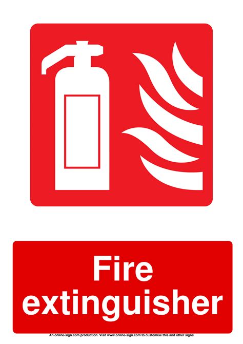 Fire Extinguisher Signs | Poster Template