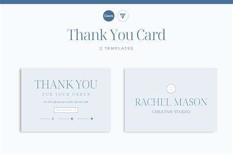 Thank You Card Canva Template Graphic by Visual Fusion Studio · Creative Fabrica