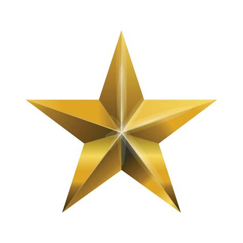 Vector golden star isolated on white background 27611311 Vector Art at ...