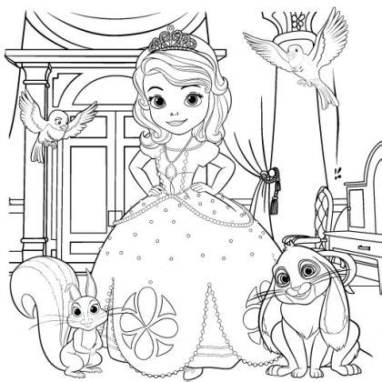 Sofia the First Coloring Page | Disney Family | Coloriage, Coloriage ...