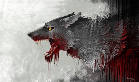 the bleeding wolf by Aseysh on DeviantArt