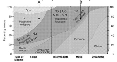 Solved Use the plot in the figure to compare the mineral | Chegg.com