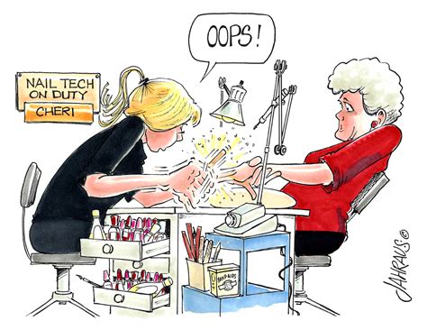 Nail Tech Cartoon | Funny Gift for Nail Tech