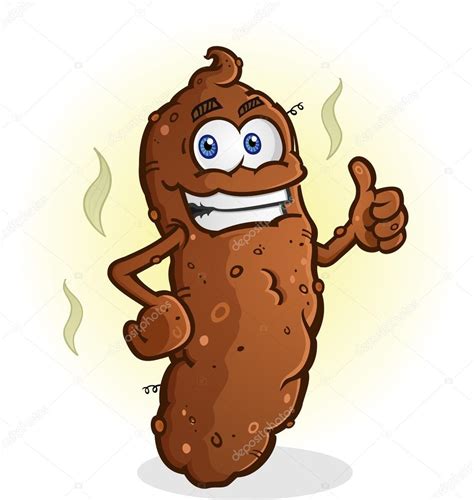 Poop Thumbs Up Cartoon Character — Stock Vector © aoshlick #65749765