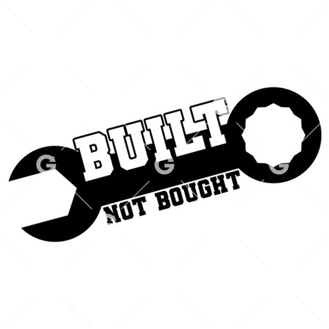 Funny Mechanic Built Not Bought Decal SVG | SVGed