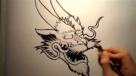 Chinese New Year Dragon Sketch at PaintingValley.com | Explore collection of Chinese New Year ...