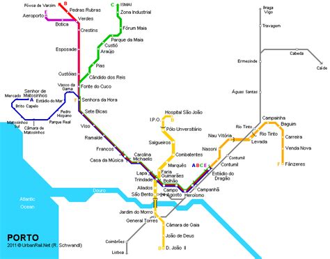 Metro Do Porto Mapa / Mappa di Metropolitana di Puerto Alegre, Brasile - ericaorourkeresearch