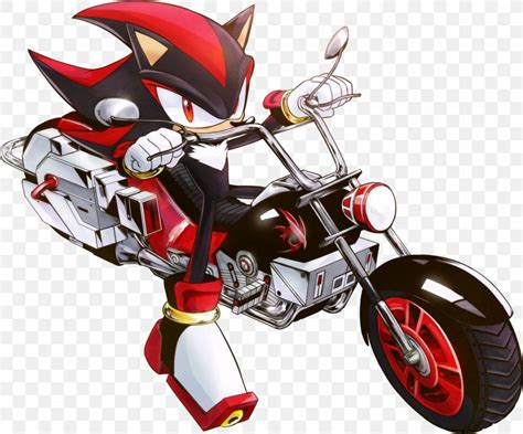 Shadow The Hedgehog With Motorcycle