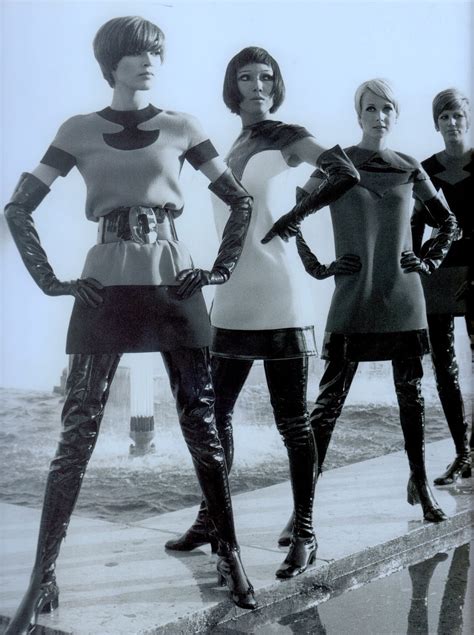 PIERRE CARDIN 60's Futuristic Ready-to-wear 1968. Mini's & tunics with thigh-high boots. From ...