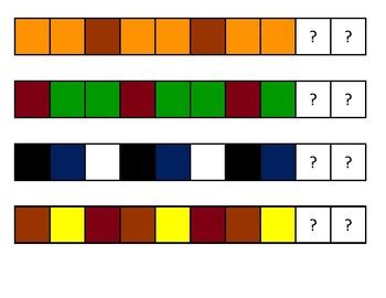 Unifix Cubes Pattern Guides by The Tutor Learning | TpT