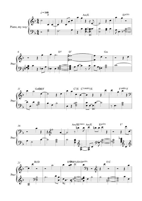 In My Way (arr. ezequiel) Sheet Music | Elvis Presley | Piano & Vocal