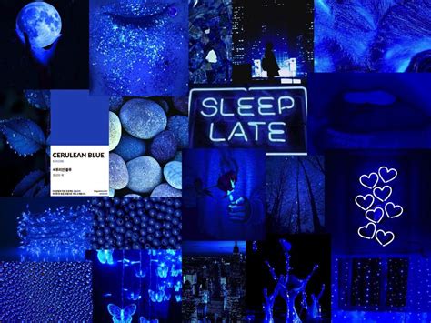 Aesthetic Blue Mood Board