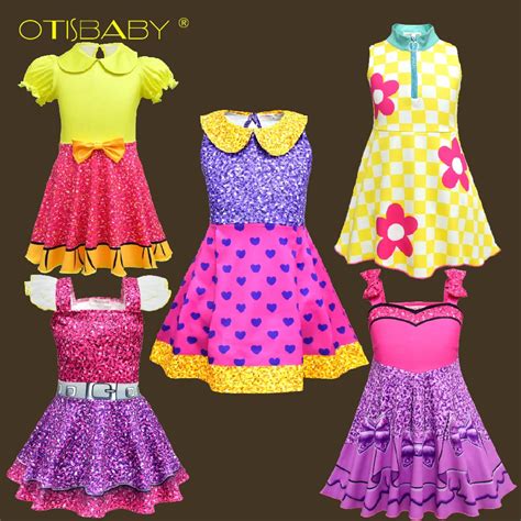 Wholesale lot 2 10 Year Children Lol Clothes Child Rainbow Lol Costumes for Girls Princess ...