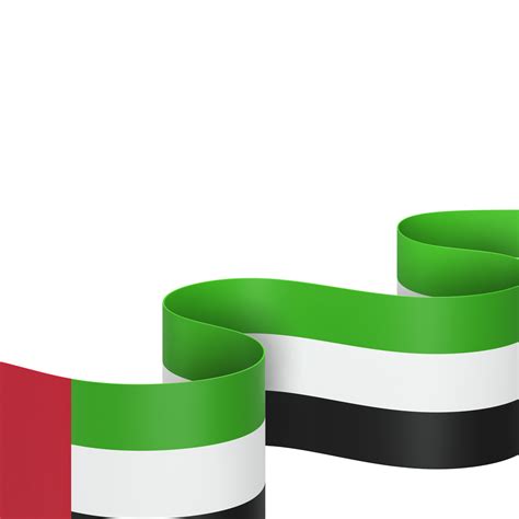 United Arab Emirates flag design national independence day banner element transparent background ...