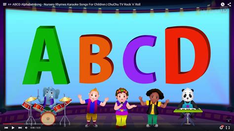 ABCD Alphabet Song - Nursery Rhymes Karaoke Songs For Children | ChuChu ...