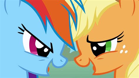 Image - Rainbow and Applejack laughing S1E13.png - My Little Pony Friendship is Magic Wiki