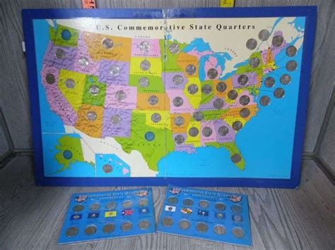 U.S Commemorative State Quarter Book &1999 & 2000 State Quarter Sets ...