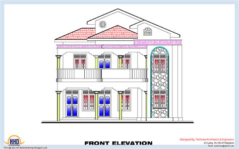 3 Bedroom home plan and elevation - Kerala home design and floor plans