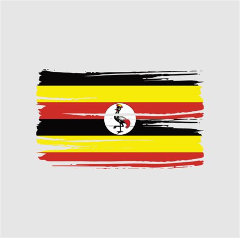 Uganda Flag Brush. National Flag 6316329 Vector Art at Vecteezy