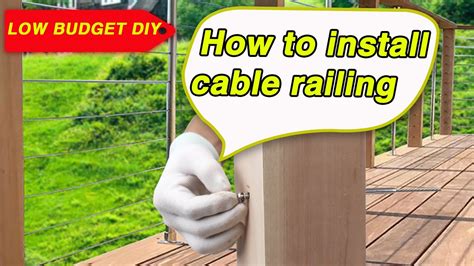 How to install cable railing - Muzata CR33 installation tutorial 2019 - YouTube