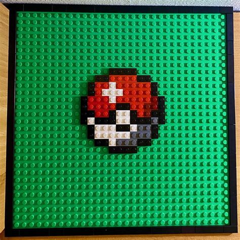 LEGO MOC Pokéball 8 Bit Pixel Art by tjassualt | Rebrickable - Build ...