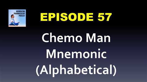 Ep 57 Chemo Man 5-Minute Mnemonic for Cancer Medications - YouTube