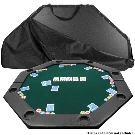 Trademark Octagon Padded Green Poker Table Top-10-11652 - The Home Depot