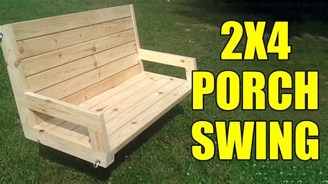 2x4 Porch or Tree Swing - 096 | Porch swing plans, Diy porch swing plans, Diy porch swing