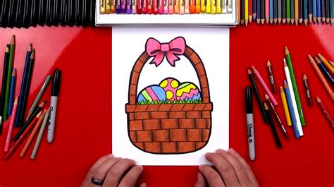 How To Draw An Easter Basket - Art For Kids Hub