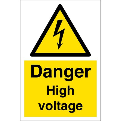 Printable Danger High Voltage Sign