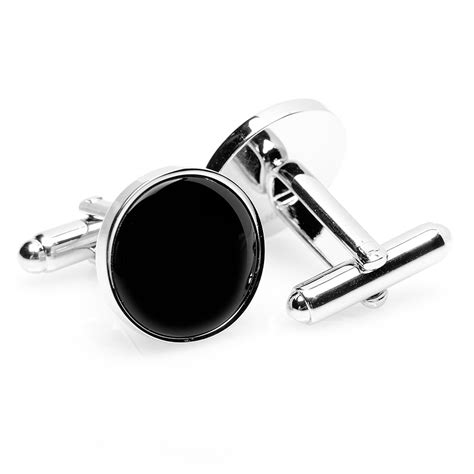 Silver + Onyx Cufflinks // Black - Cufflinks, Inc. - Touch of Modern