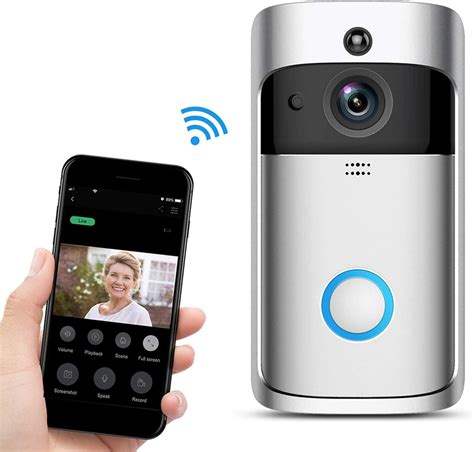 EFINNY Wireless Doorbell Camera,Waterproof WiFi Doorbell Security Camera With Cloud Storage Two ...