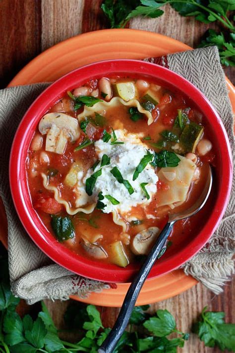 Vegetable Lasagna Soup Recipe