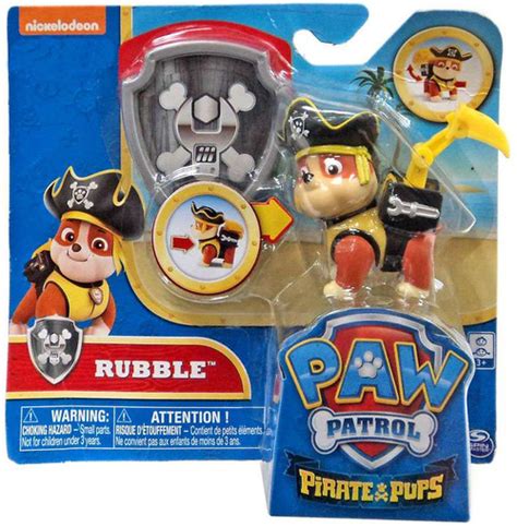 Paw Patrol Pirate Pups Rubble Exclusive Figure Spin Master - ToyWiz