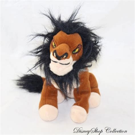 Plush Lion Scar DISNEY STORE The Lion King evil uncle of Simba 1...