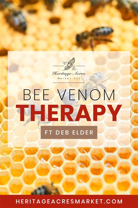 Bee Venom Therapy ft. Deb Elder | Bee venom therapy, Bee venom, Bee