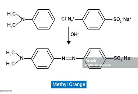 Chemical Structure Of Methyl Orange Stock Illustration - Download Image Now - Abstract ...