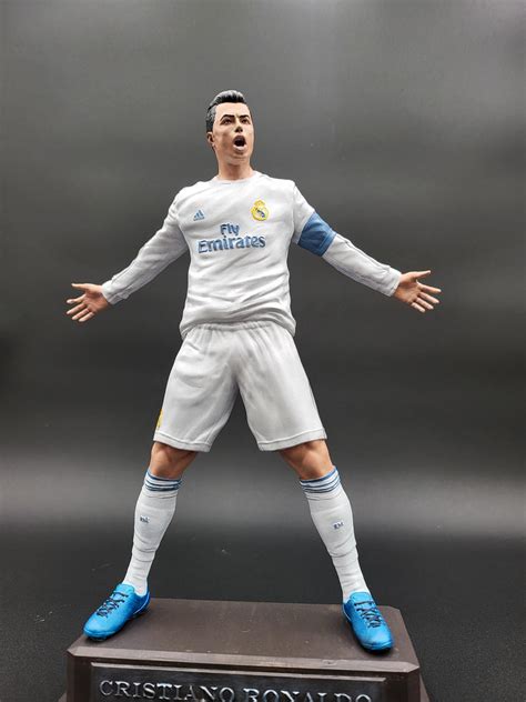 Cristiano Ronaldo CR7 Real Madrid Jersey/ Resin Print and Hand Painted ...