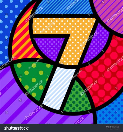 7 Seven Pop Art Number Vector Stock Vector (Royalty Free) 1522215122 | Shutterstock