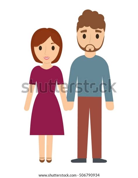 Couple Father Mother Cartoon Icon Family Stock Vector (Royalty Free) 506790934 | Shutterstock