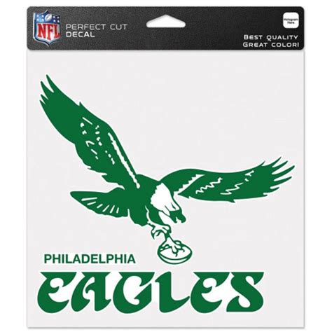 Philadelphia Eagles Retro Logo - 8x8 Full Color Die Cut Decal at ...