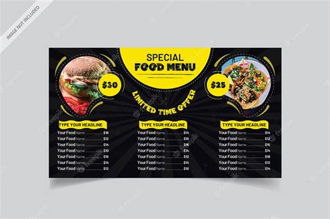 Premium Vector | Digital menu design templates