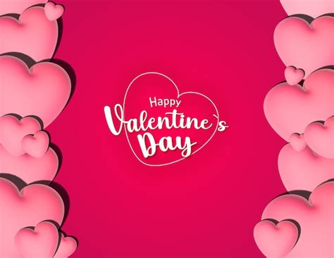 Premium Vector | Valentine's day and love background card