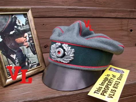 WW2 GERMAN ARTILLERY "Heer"Nco Field 'Crusher' Cap (Nice Wool Made Replica) $155.00 - PicClick
