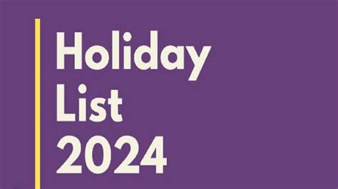 Holiday 2024: Complete government Holidays List | by News Next | Nov ...