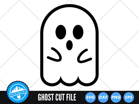 Ghost SVG | Halloween SVG | Ghost Silhouette By LD Digital | TheHungryJPEG