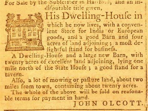 Advertisement Used In The 1700s