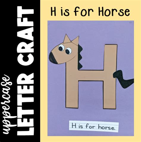 Letter H Craft - H is for Horse Printable Alphabet Beginning Sound Activity | Made By Teachers