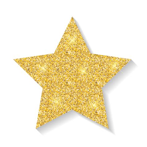 Gold Glitter Stars