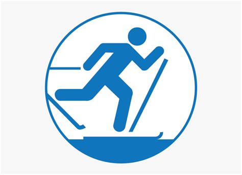 Der Icons New 01 - Cross Country Skiing Symbol, HD Png Download - kindpng